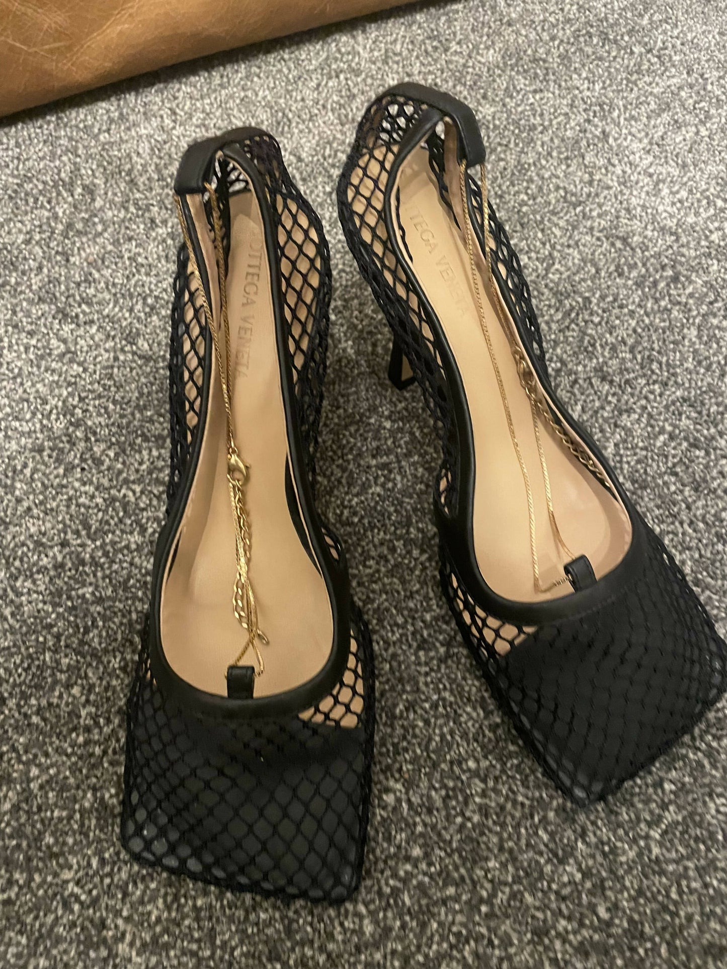 Bottega Veneta Mesh heels black