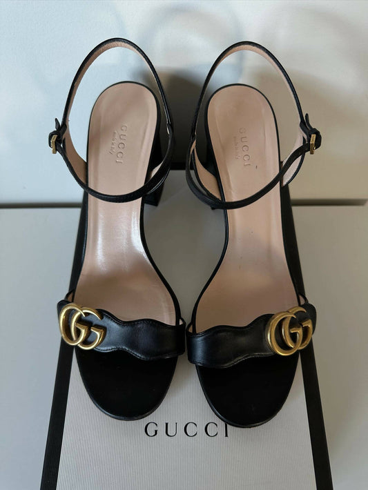 Gucci Marmont Sandal Heel - Full Set