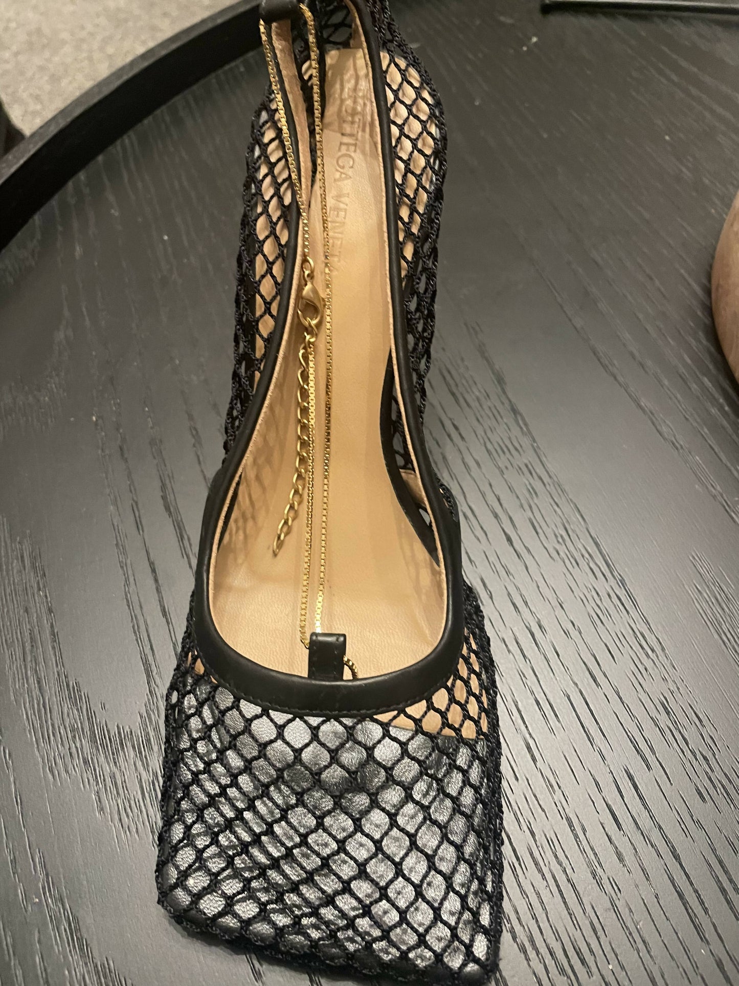 Bottega Veneta Mesh heels black