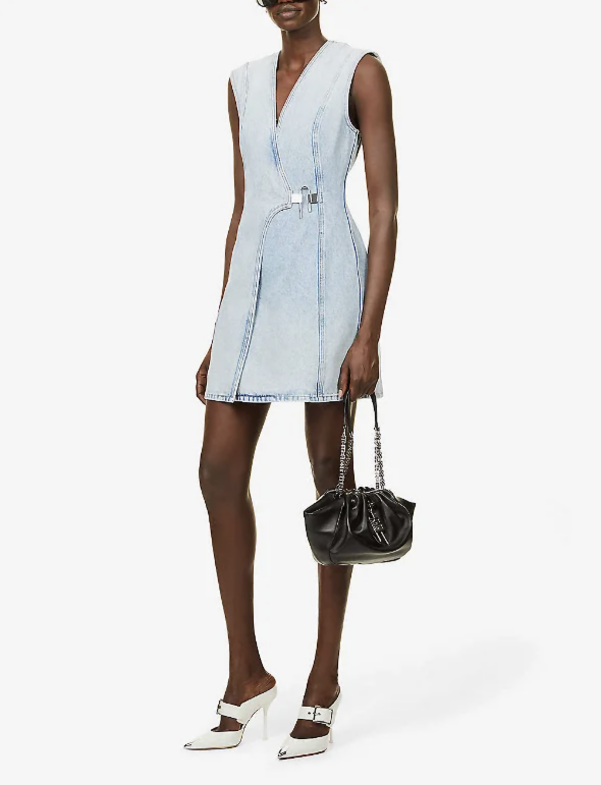 GIVENCHY Sleeveless Denim Mini Dress