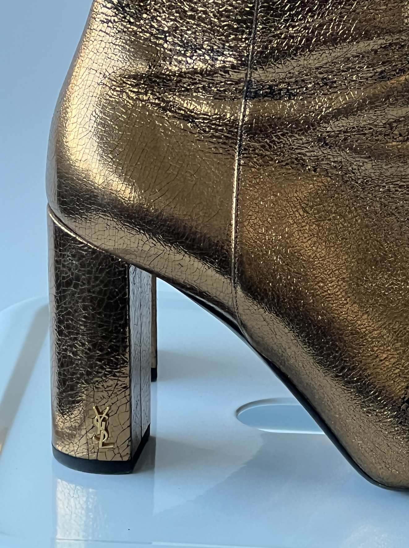 YSL Gold Logo Boot