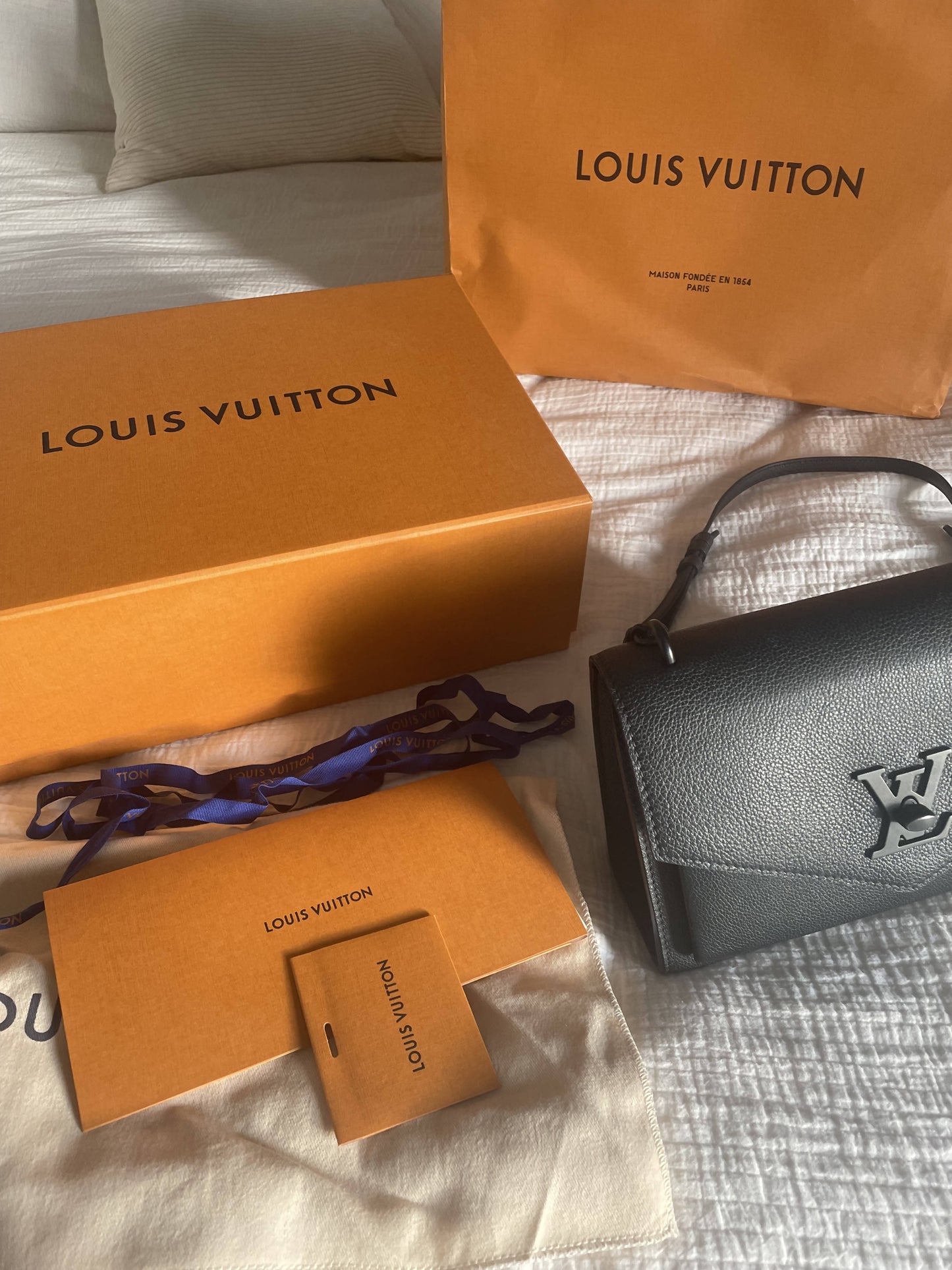 Louis Vuitton Leather LockMe Bag