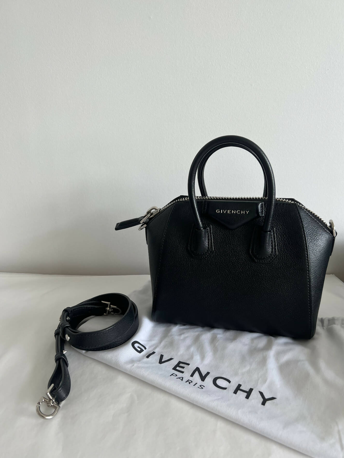 Givenchy Mini Antigona bag in box leather