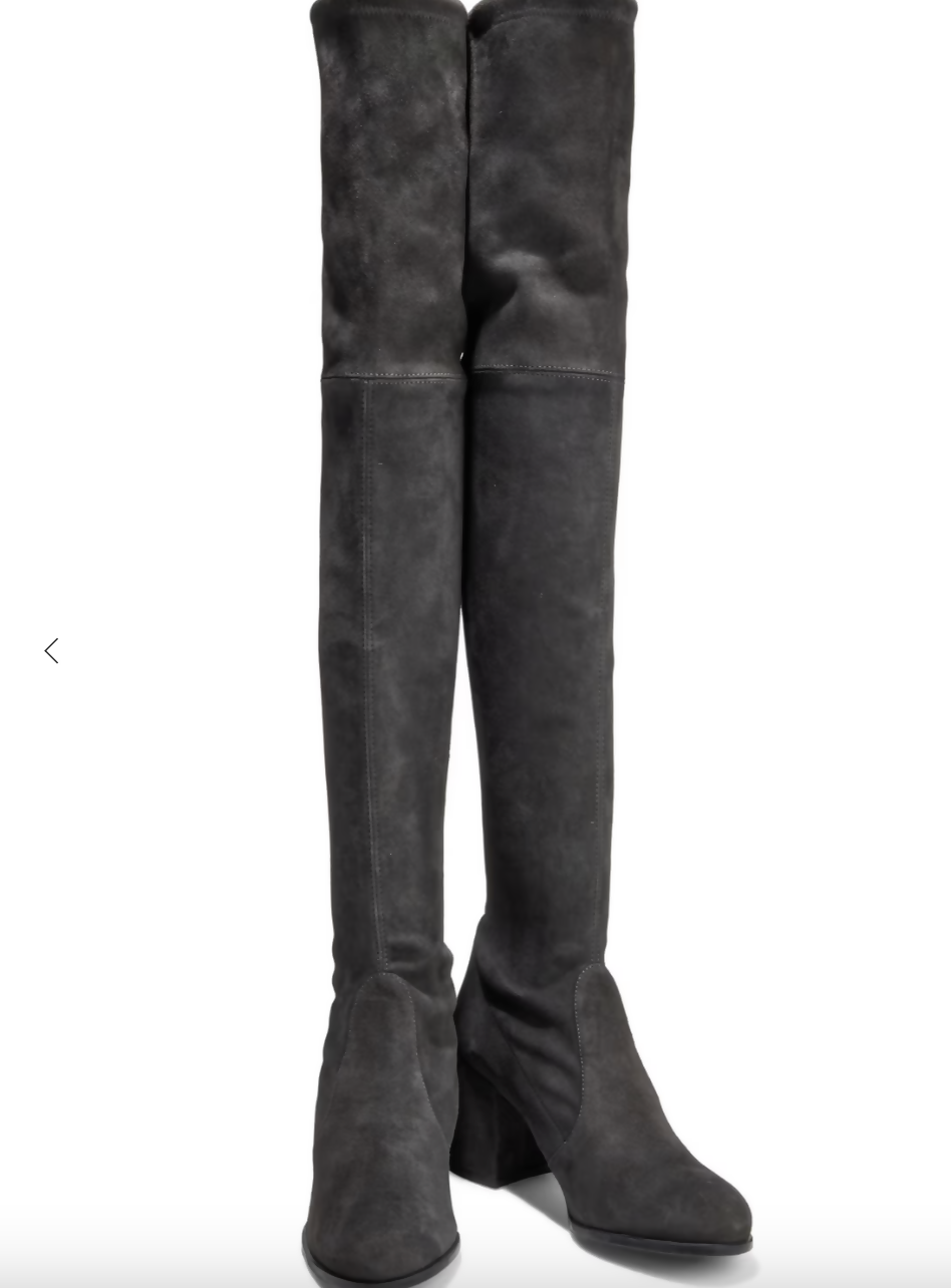 STUART WEITZMAN Tieland suede over-the-knee boots - sz 38.5-39