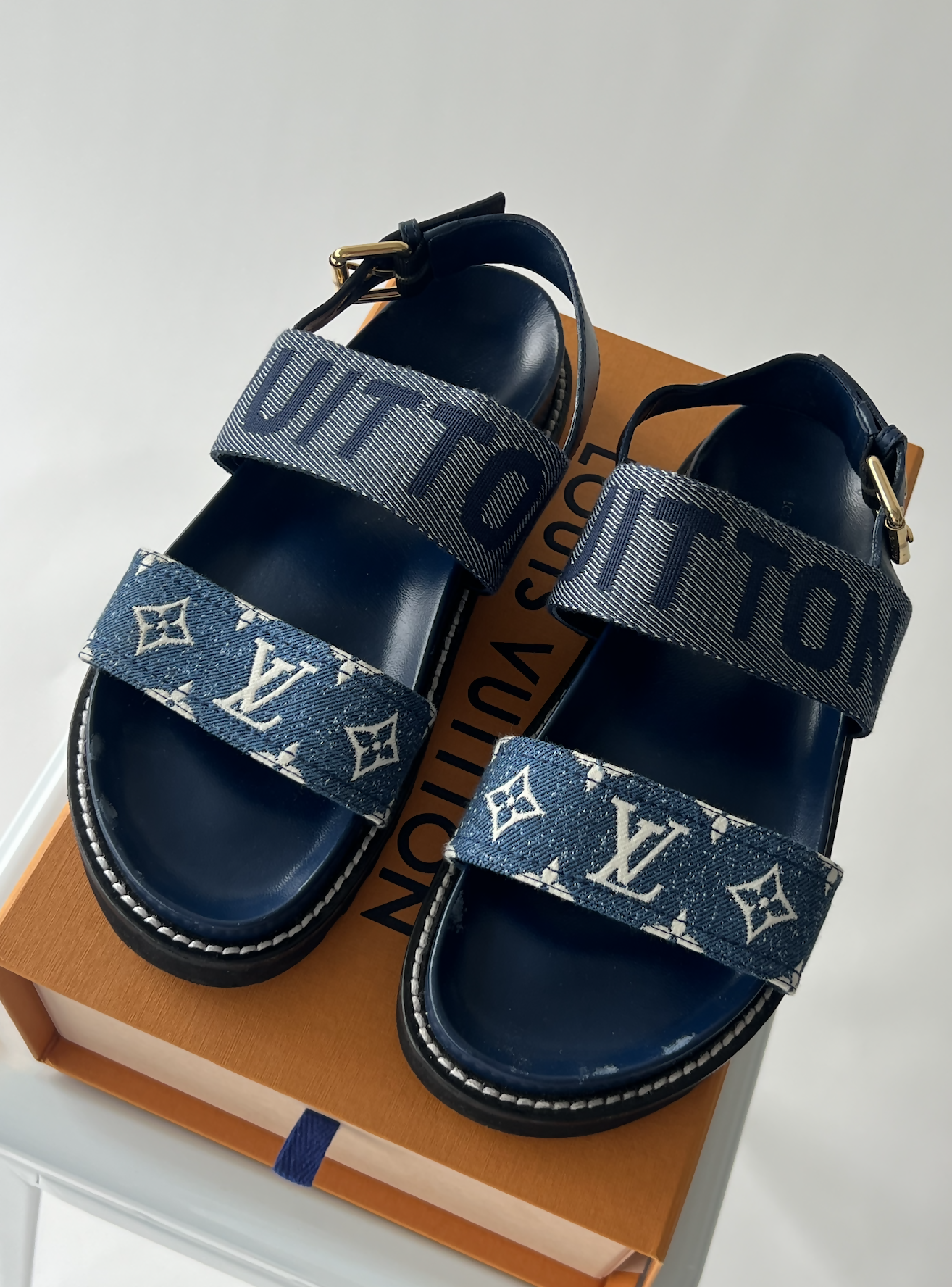 Louis Vuitton Paseo Flat Comfort Sandals - Full set