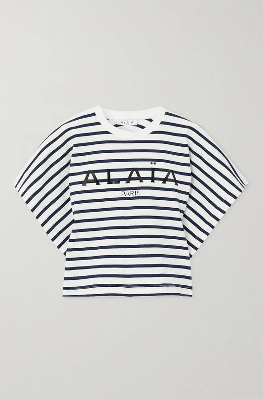 Alaia - Cropped Stripped Shirt