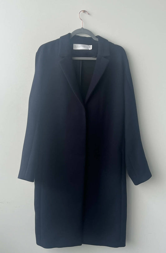 Victoria Beckham Navy Blue Coat