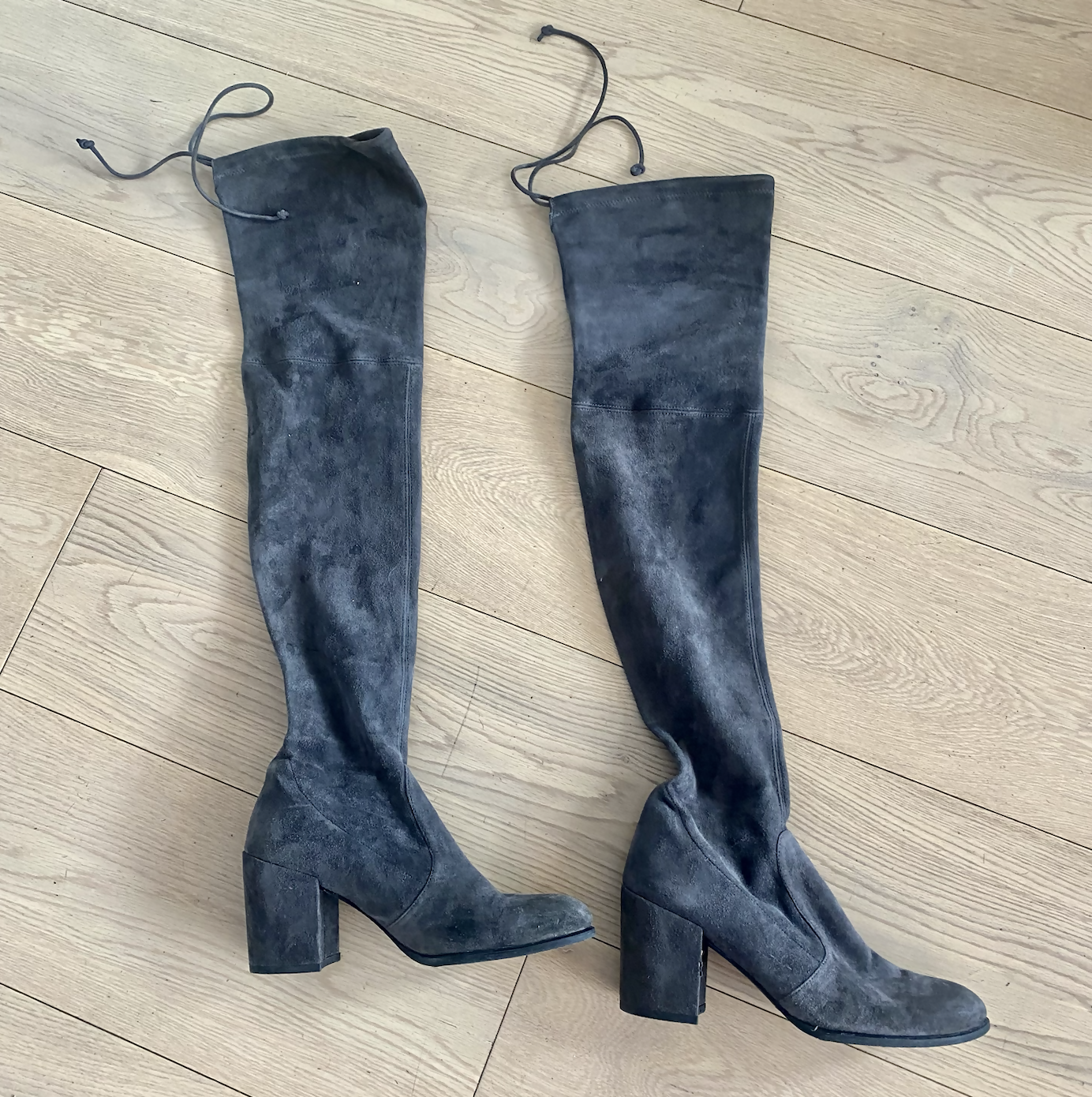 STUART WEITZMAN Tieland suede over-the-knee boots - sz 38.5-39