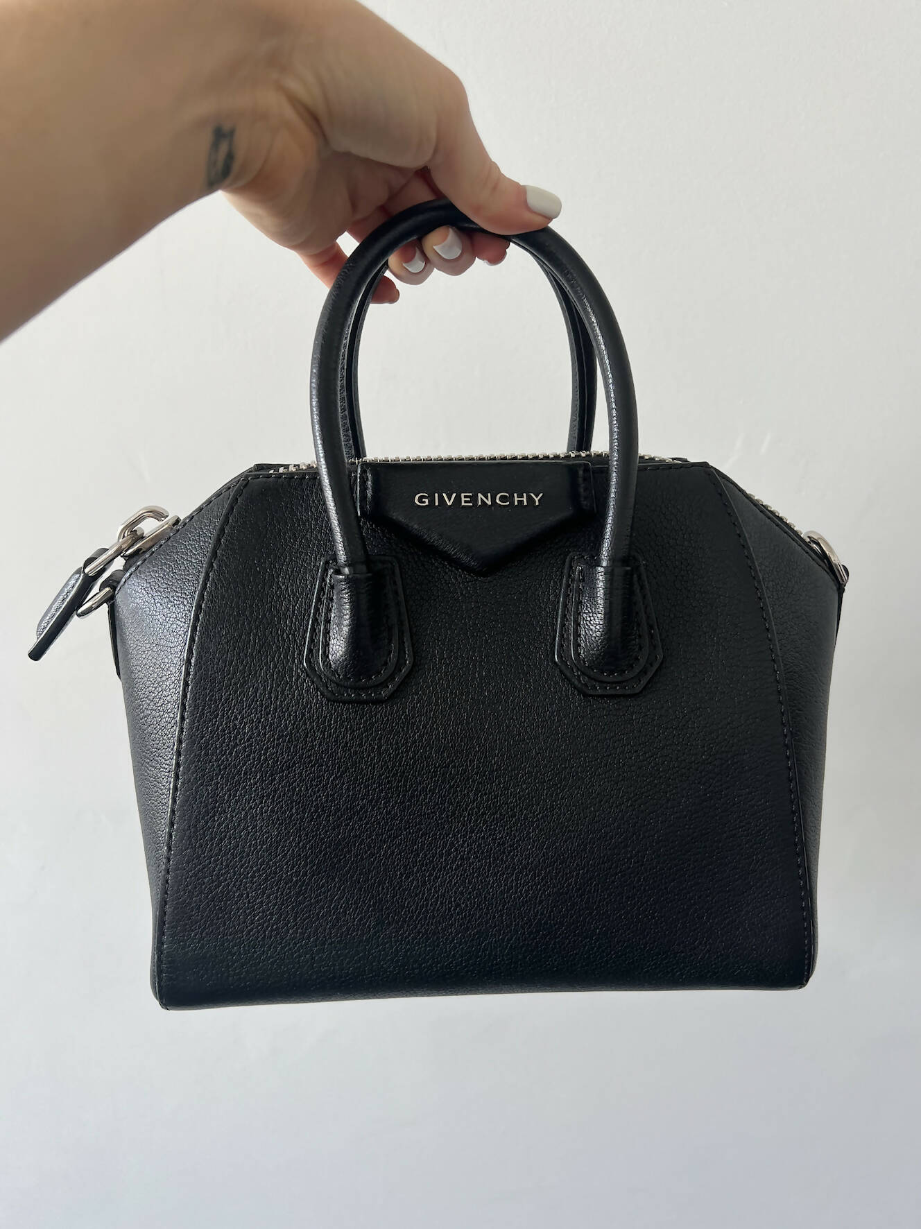 Givenchy Mini Antigona bag in box leather