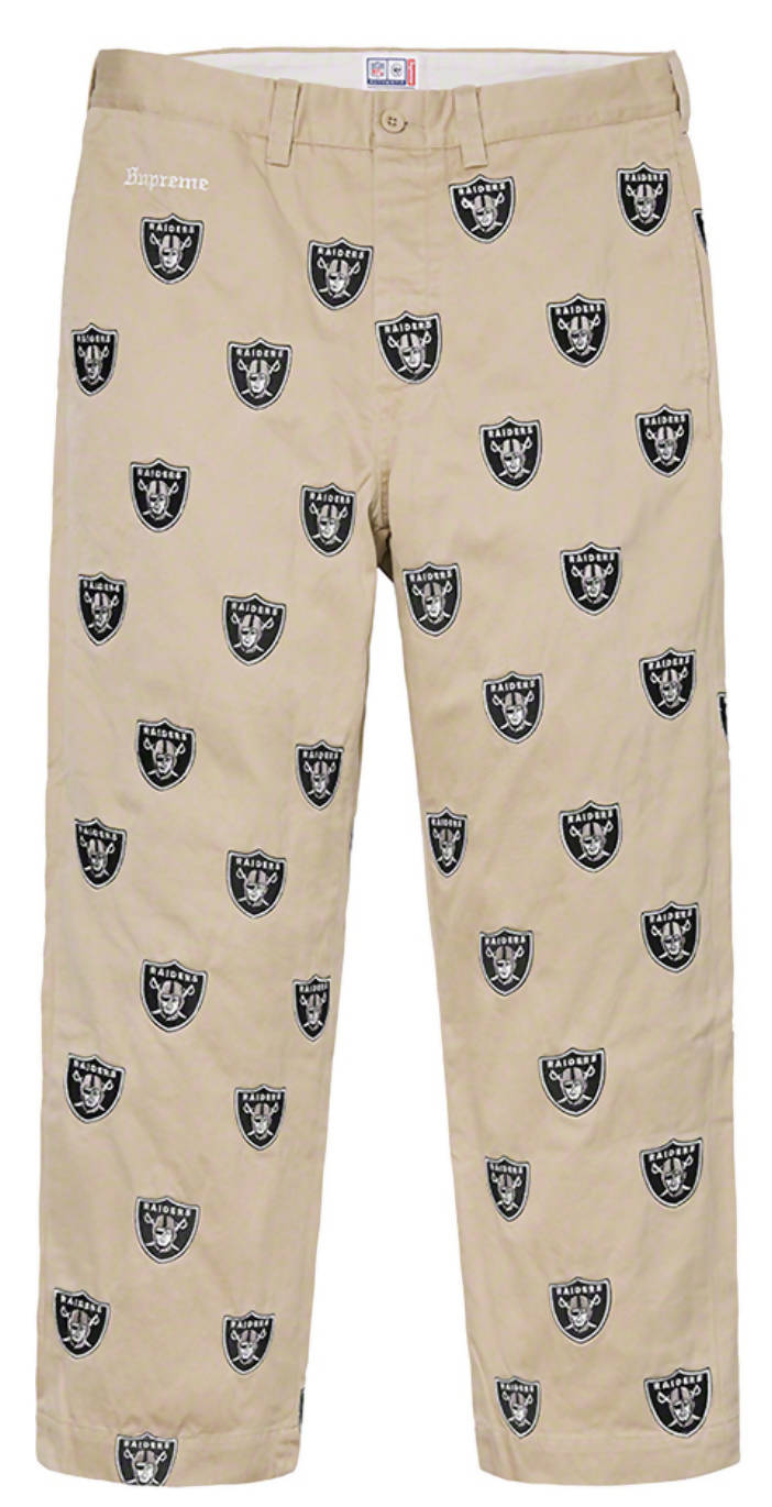 Supreme NFL x Raiders x '47 Embroidered Chino Pant