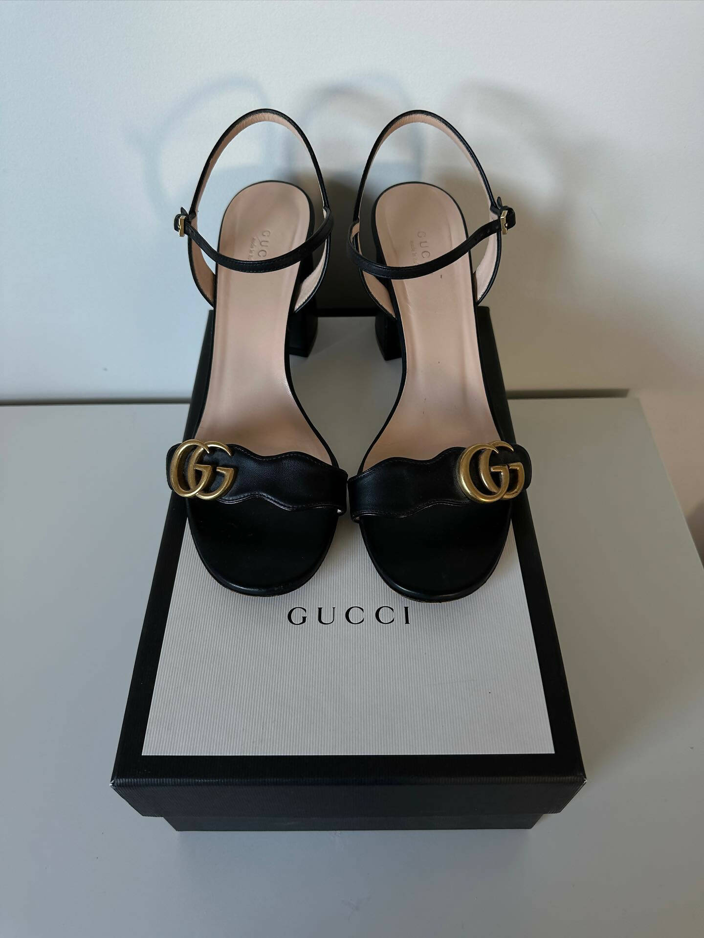 Gucci Marmont Sandal Heel - Full Set