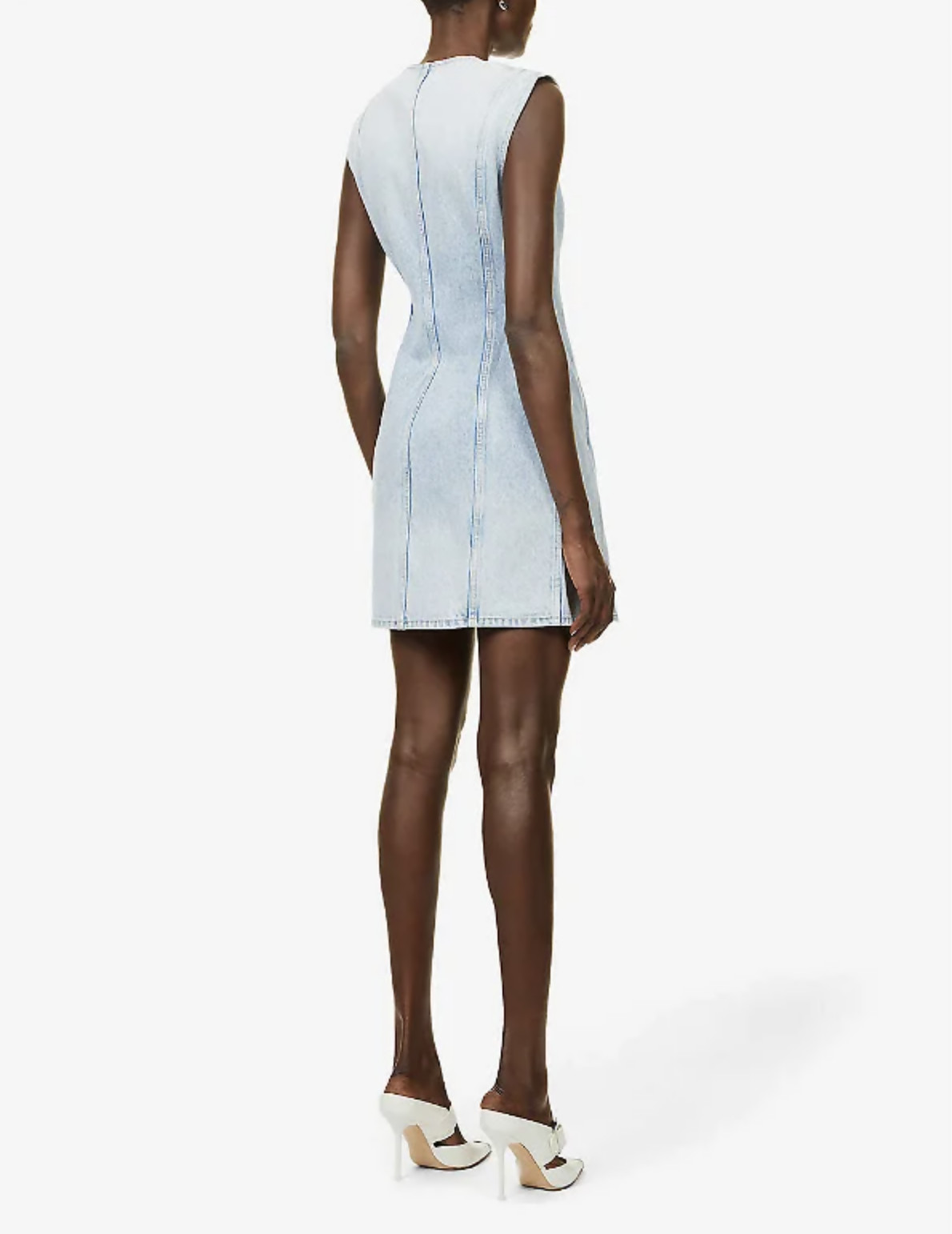 GIVENCHY Sleeveless Denim Mini Dress