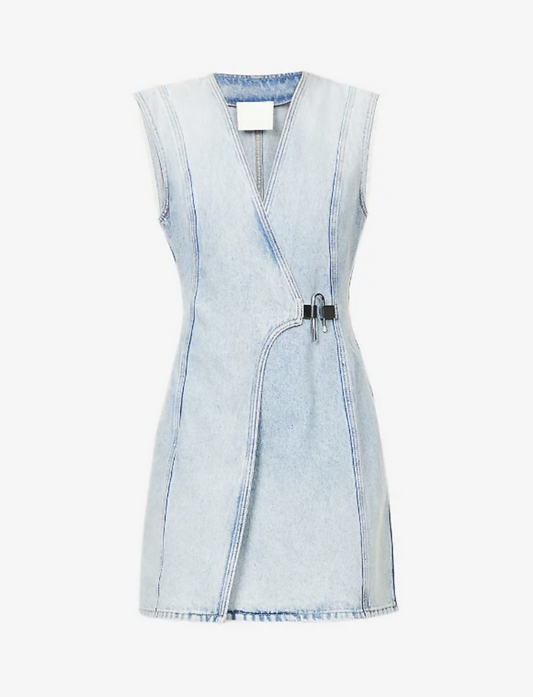 GIVENCHY Sleeveless Denim Mini Dress